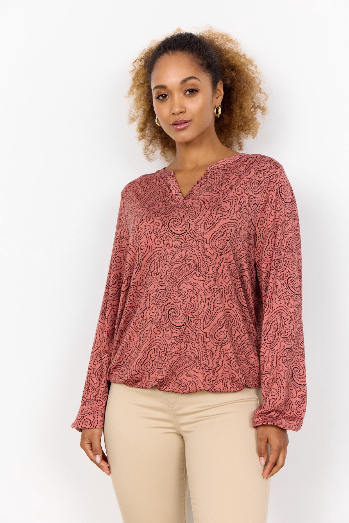 SC-MARICA AOP 312 Bluse Rosa