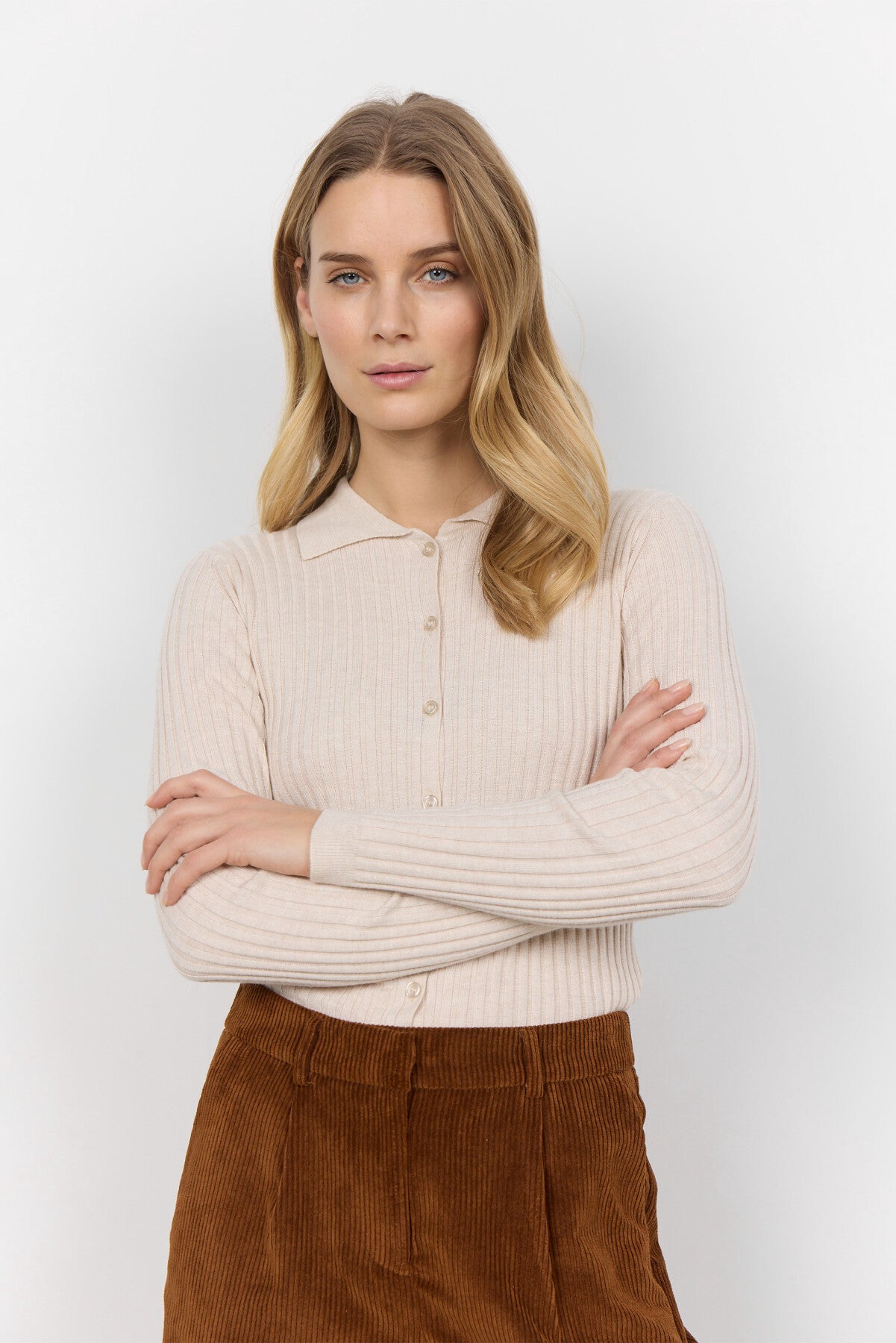 SC-FETIMA 2 Cardigan Creme