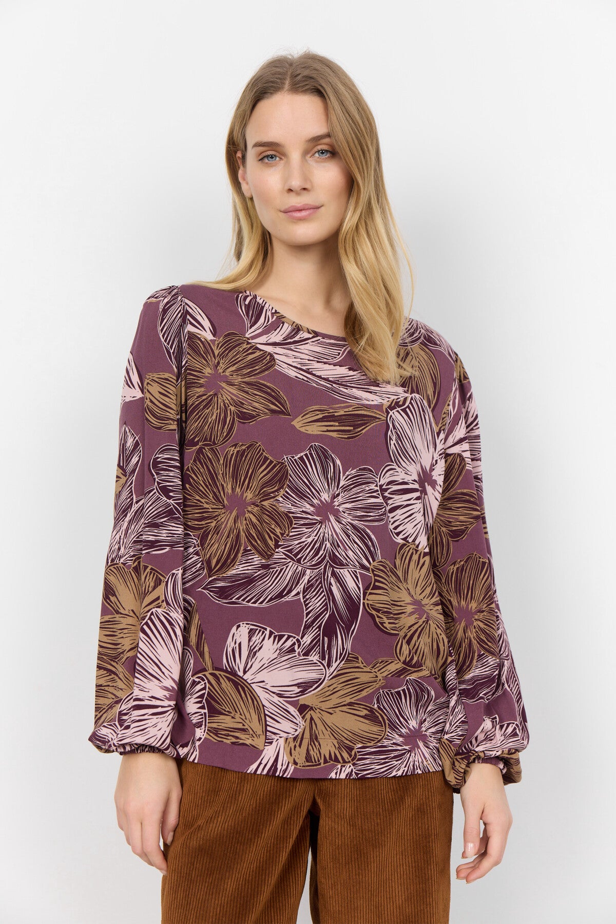 SC-ILONE 1 Bluse Bordeaux