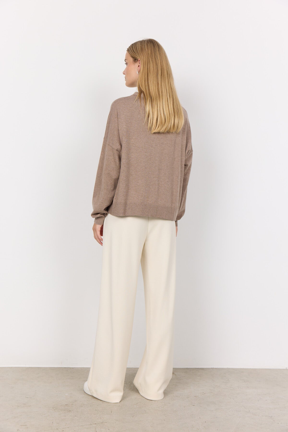 SC-NICOLINE 2 Cardigan Mørk sand