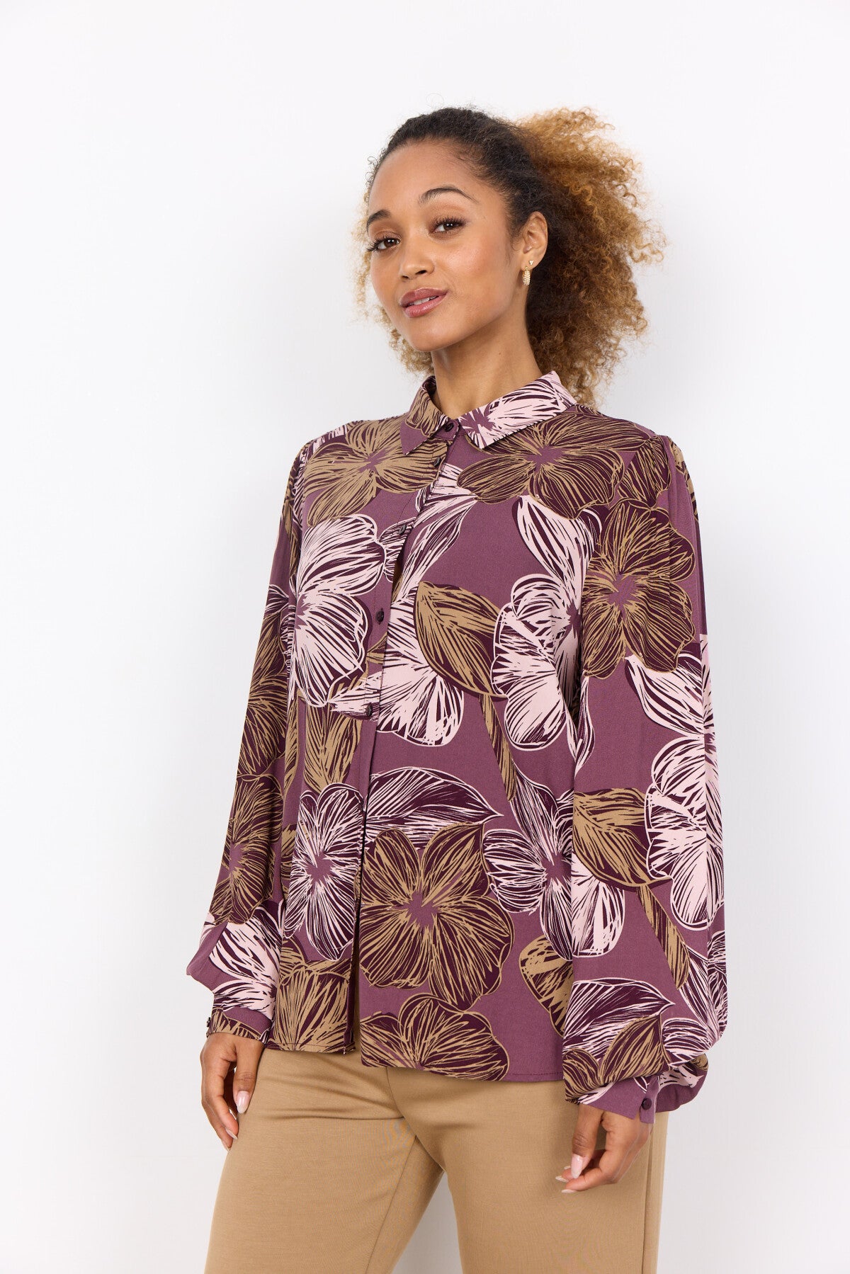 SC-ILONE 2 Bluse Bordeaux