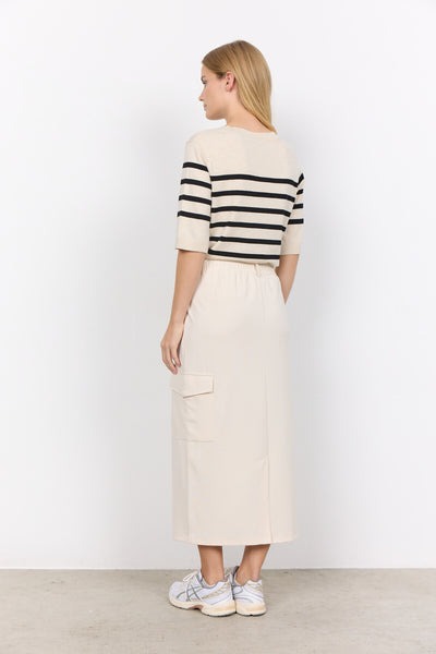 SC-DOLLIE STRIPE 765 Pullover Creme