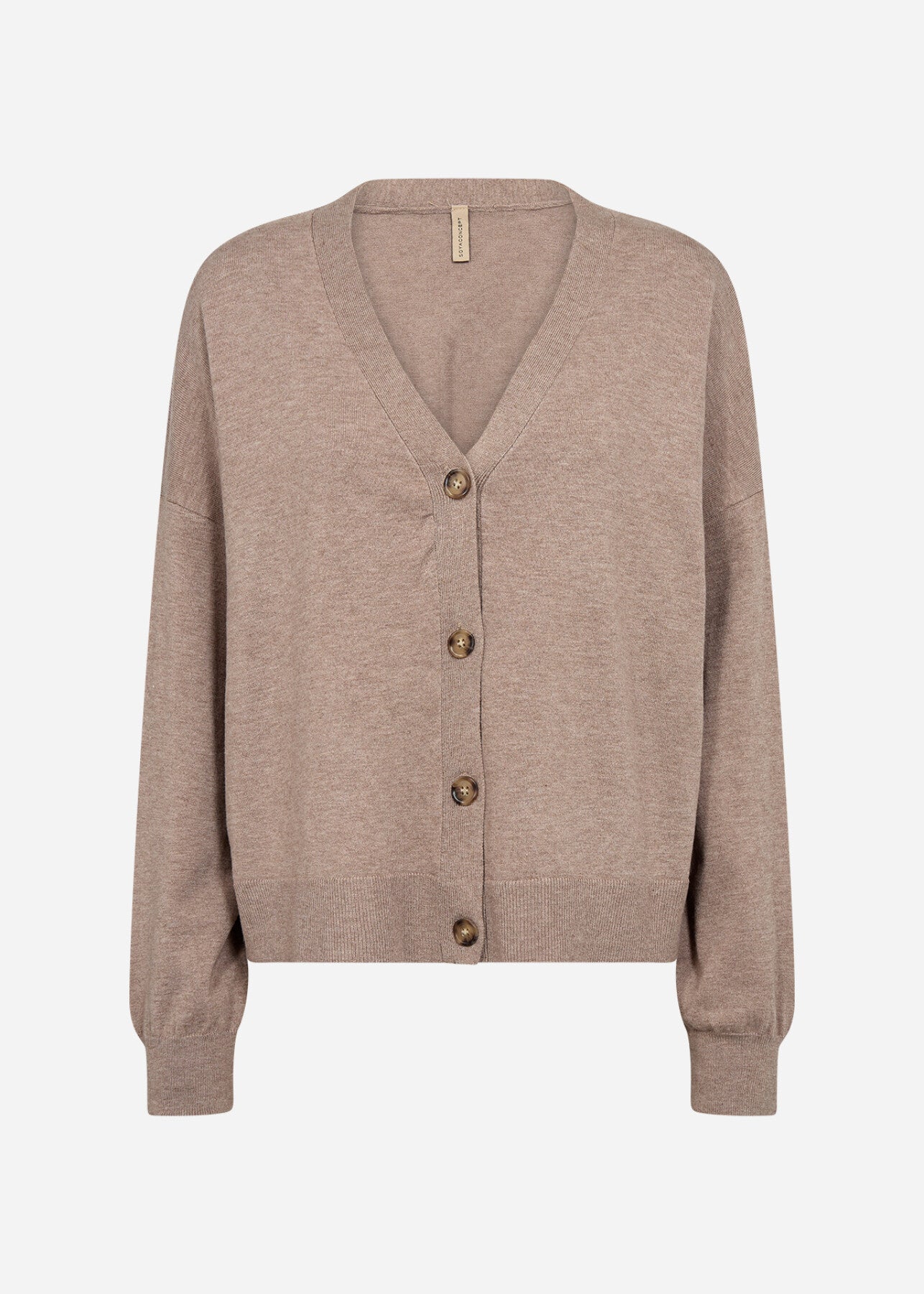 SC-NICOLINE 2 Cardigan Mørk sand