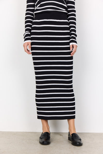 SC-DOLLIE STRIPE 778 Nederdel Sort