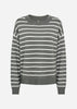 SC-DOLLIE STRIPE 780 Pullover Støvet Grøn