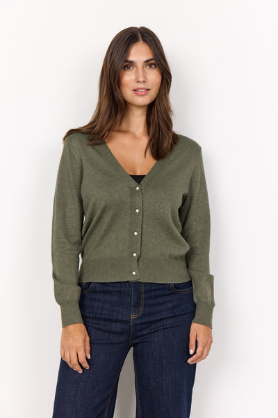 SC-DOLLIE 746 Cardigan Mørkegrøn