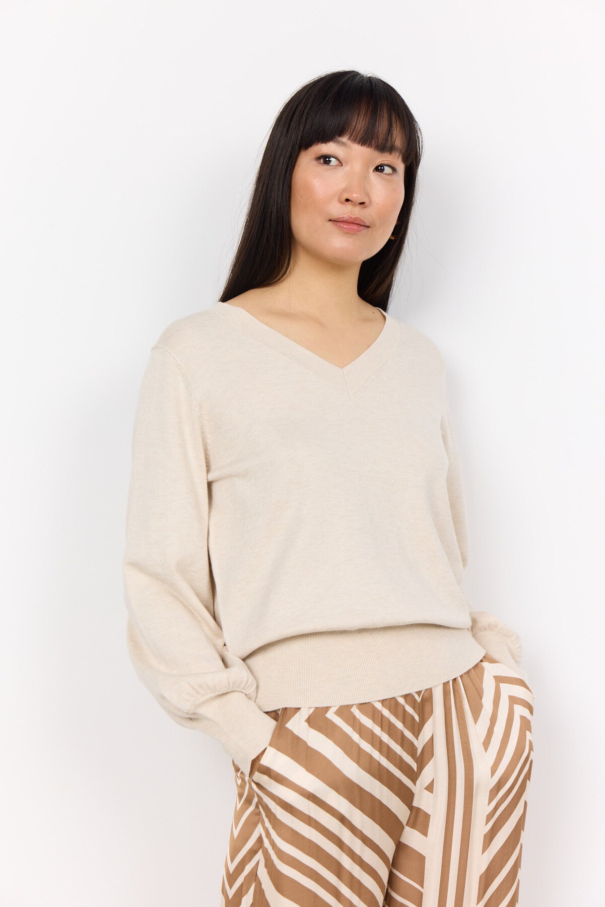 SC-DOLLIE 738 Pullover Creme