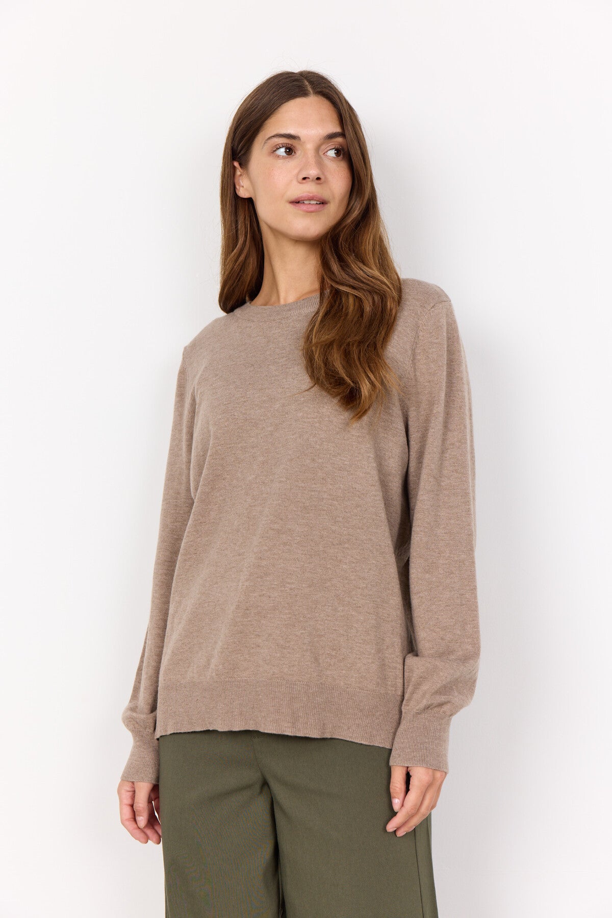 SC-NICOLINE 3 Pullover Mørk sand