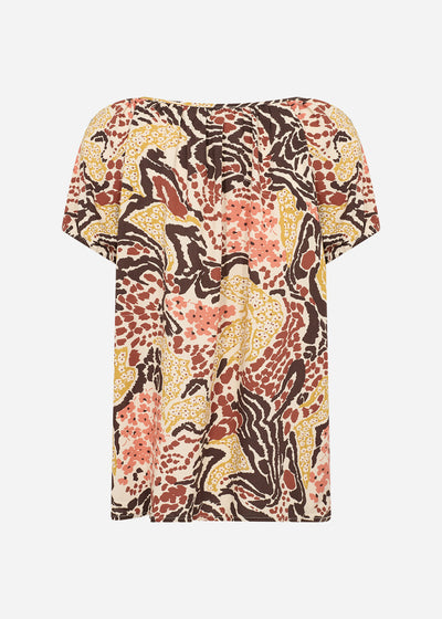 SC-ROSAELA 2 Bluse Mørk brun